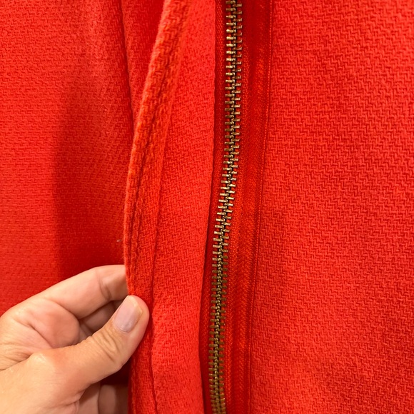 J crew orange coat, size 8 - Picture 5 of 6
